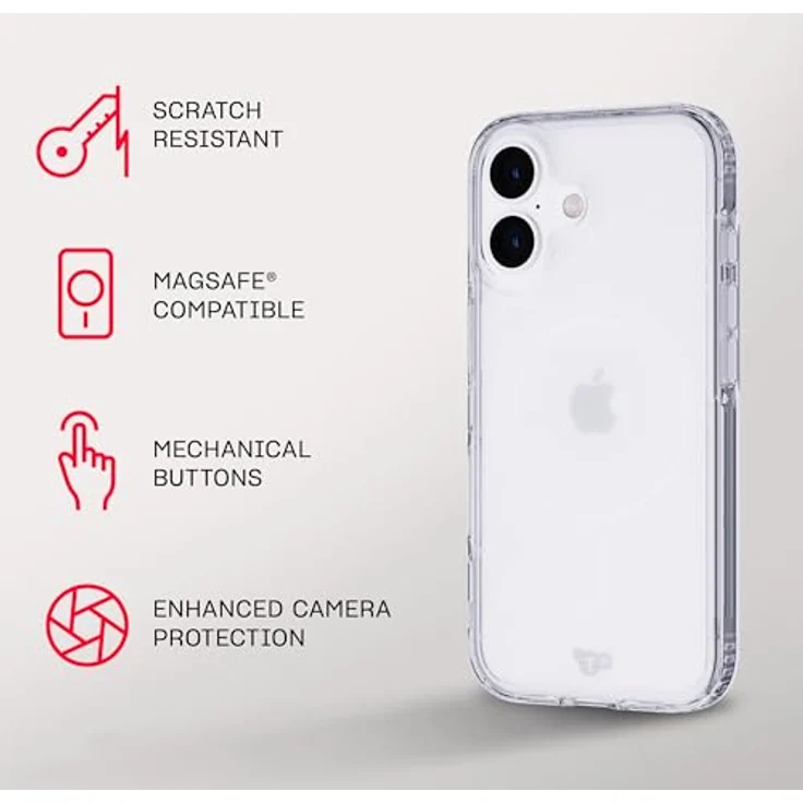 tech21 EvoClear für iPhone 16 kompatibel mit MagSafe - Aufprallschutz Hülle - in Klar - Preisvergleich – Bild 4