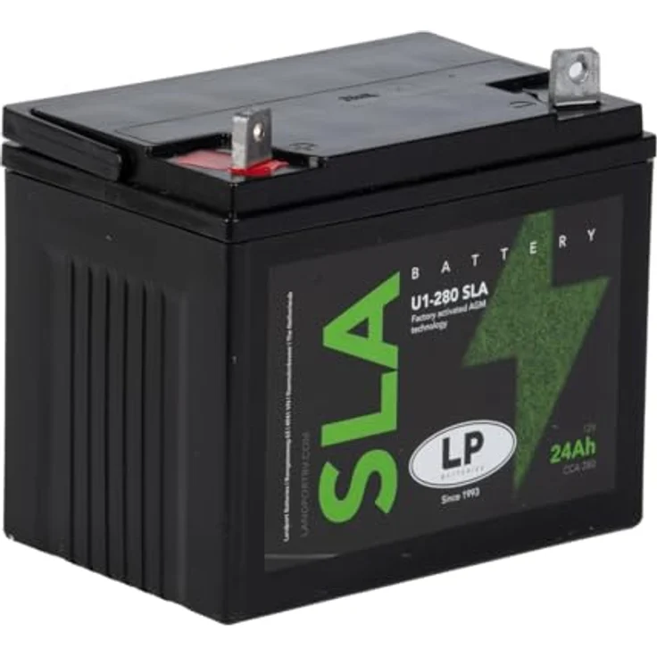 Landport AGM Batterie 12V 24Ah für Rasenmäher Rasentraktor LS U1-280 SLA, zuverlässige Energiequelle mit 280A Startleistung – Bild 2
