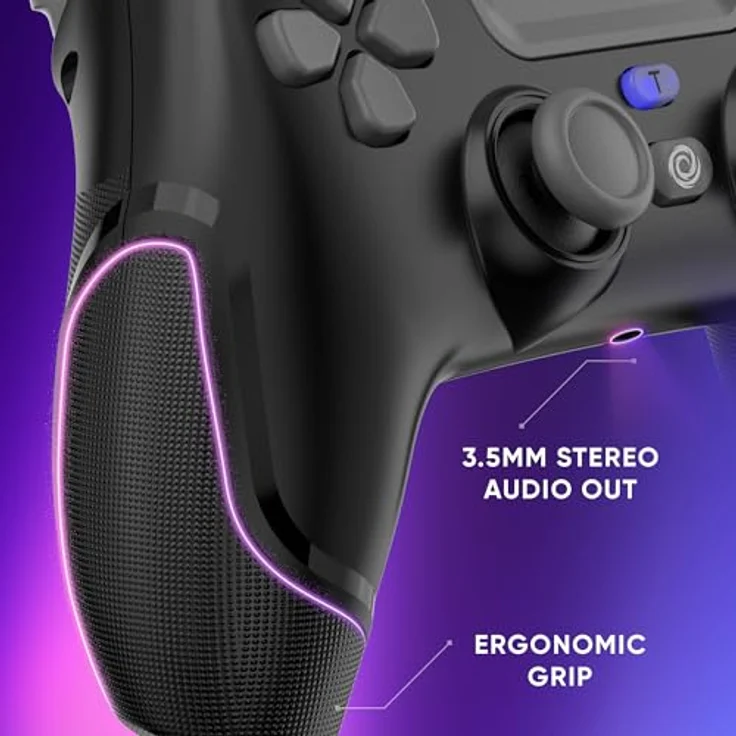 Oniverse Revolt V2, Gaming Controller für iOS, PC, PS4 und Android, kabellos, Schwarz – Bild 5
