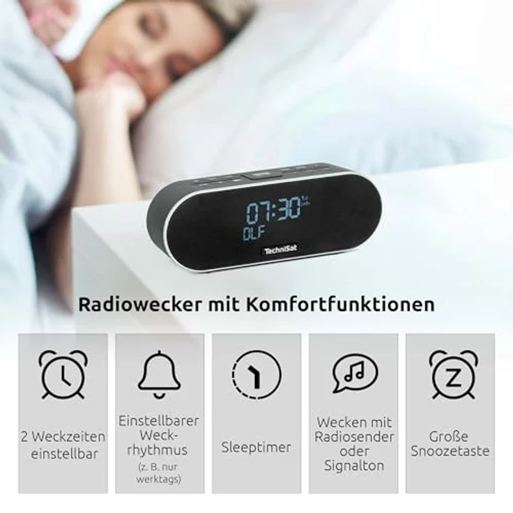 TechniSat DigitRadio 53 BT (UKW, DAB+, Bluetooth), Radio, Schwarz – Bild 3