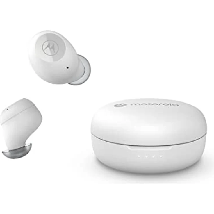 Motorola Sound MOTO BUDS 150 - Kabellose Ohrhörer - Bluetooth - Wasser- und Schweißfest - Touch- un Sprachsteuerung - 18 Stunden Spielzeit - Weiß – Bild 1