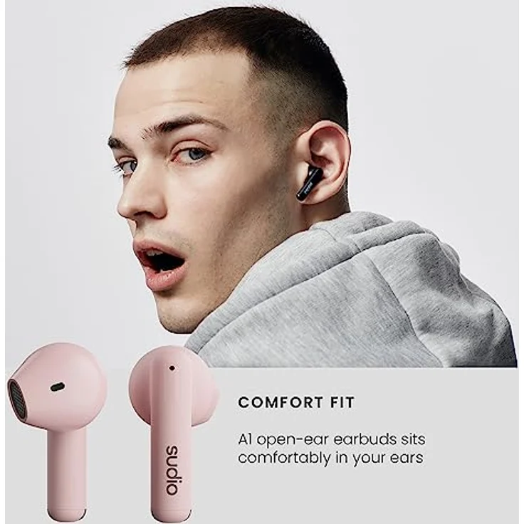 Sudio A1PNK True Wireless Stereo (TWS) Kopfhörer & Headset, Bluetooth, Pink – Bild 6