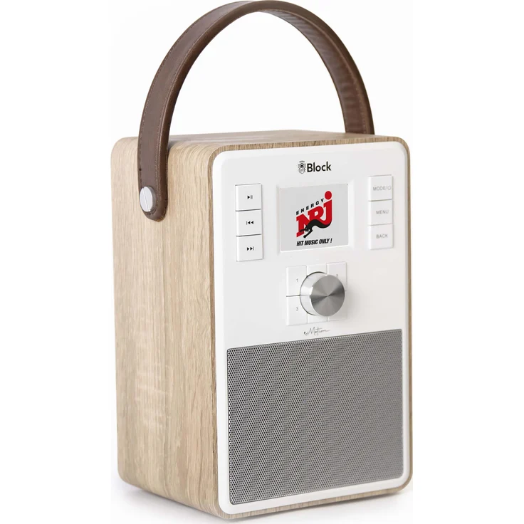Block Internetradio Emotionwalnut, DAB+ Empfang, WLAN & Bluetooth, Smart Home-kompatibel, braun