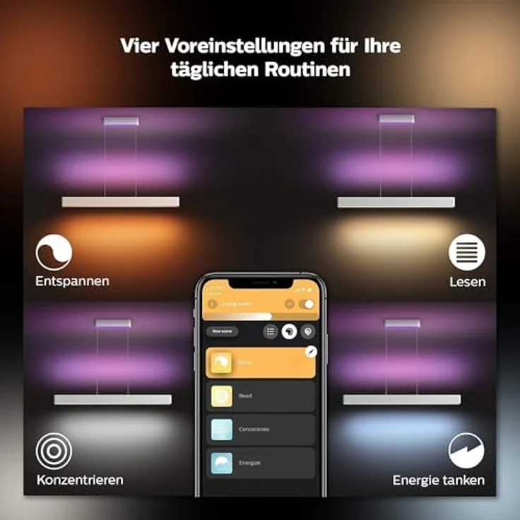 Philips Hue Philips Hue White & Color Ambiance Ensis Pendelleuchte Weiß 6000lm, 8719514343467 – Bild 5