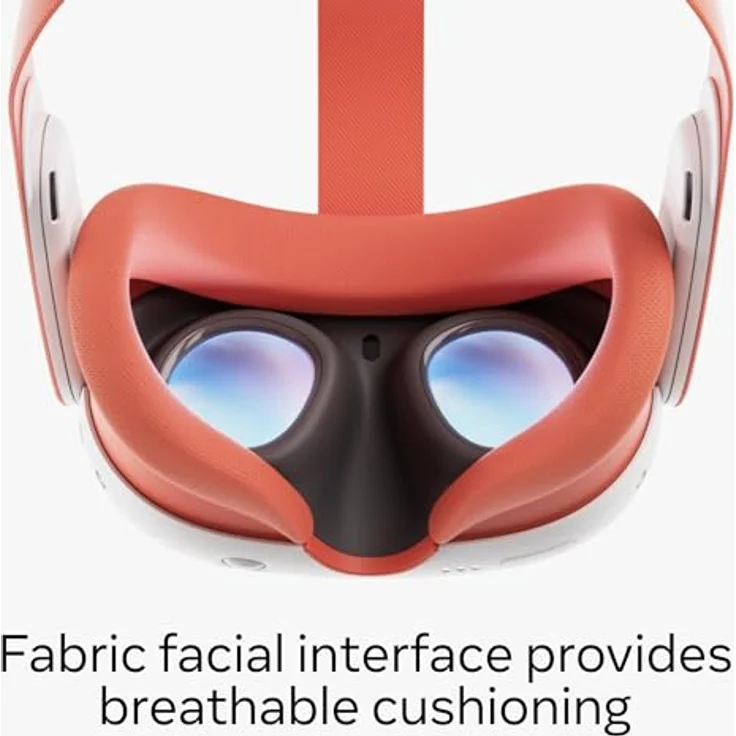 Meta Quest 3 Colored Facial Interface & Strap Virtual-Reality-Brille, Blood Orange Variant – Bild 7