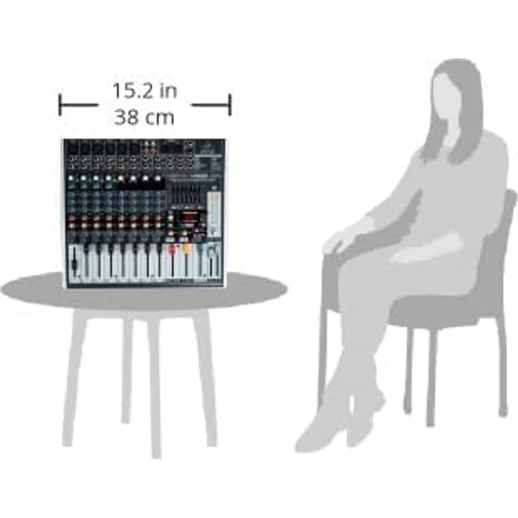 Behringer XENYX X1222USB 16-Kanal 2-2 Bus Mischpult mit XENYX Mic Preamps, 1-knob Kompressoren, 24-bit Multi-FX und USB Audio Interface – Bild 4