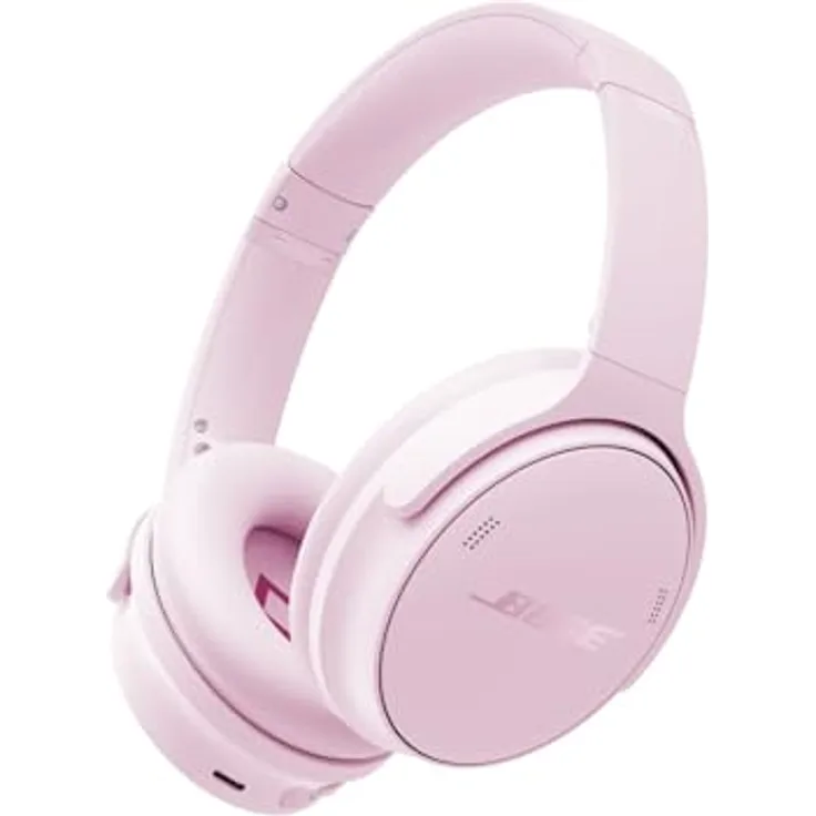 Bose QuietComfort 45, Kabellose Noise-Cancelling Kopfhörer mit Mikrofon, Bluetooth, bis 24 Std. Akkulaufzeit, Blütenrosa
