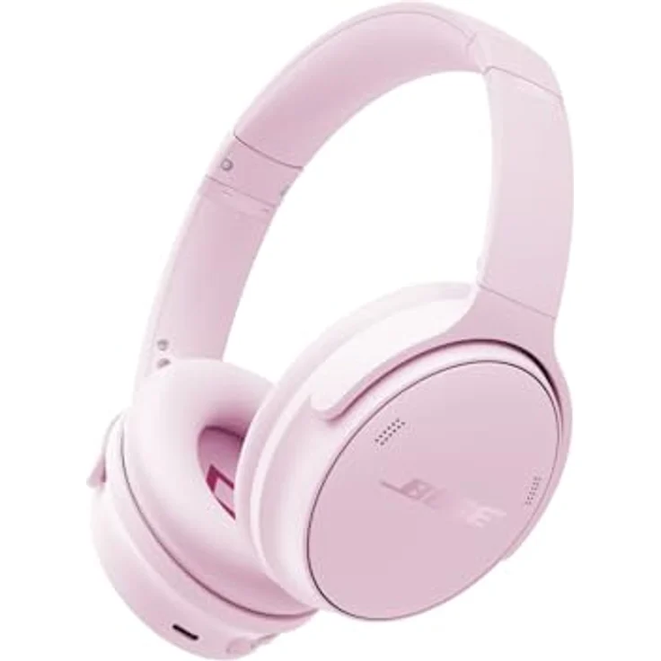 Bose QuietComfort 45, Kabellose Noise-Cancelling Kopfhörer mit Mikrofon, Bluetooth, bis 24 Std. Akkulaufzeit, Blütenrosa – Bild 1
