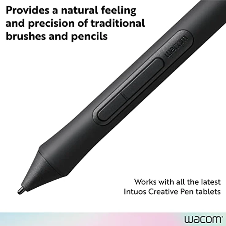 Wacom Pen 4K LP1100K, Grafikstift für Intuos CTL-4100/CTL-6100, kabellos, 4096 Druckstufen, schwarz – Bild 2