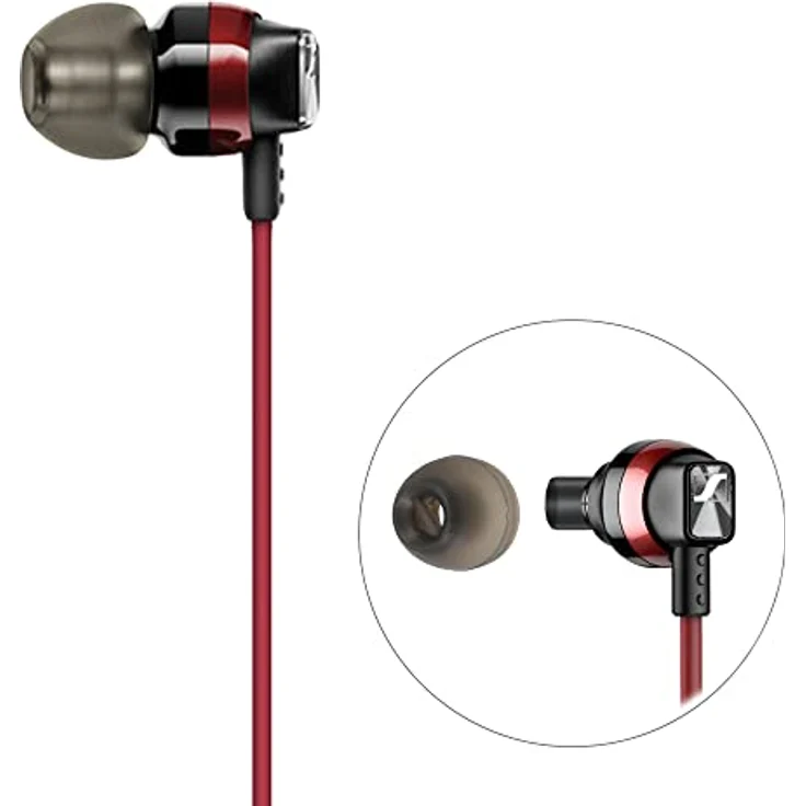 kwmobile 8X Ersatzpolster für Sennheiser CX 300S / CX 6.00BT / Momentum In-Ear, Silikon Ohrstöpsel in Grau, 4 Größen – Bild 2