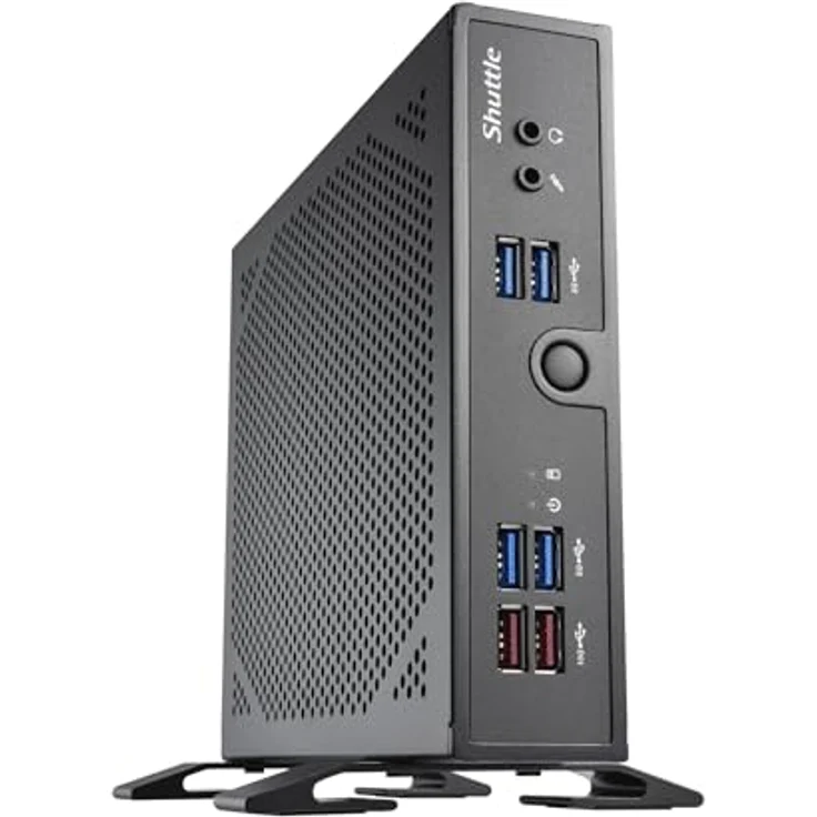 Shuttle XPC slim DS50U3, Barebone Slim-PC mit Core i3 i3-1315U 1.2 GHz, 0 GB RAM, Schwarz – Bild 2