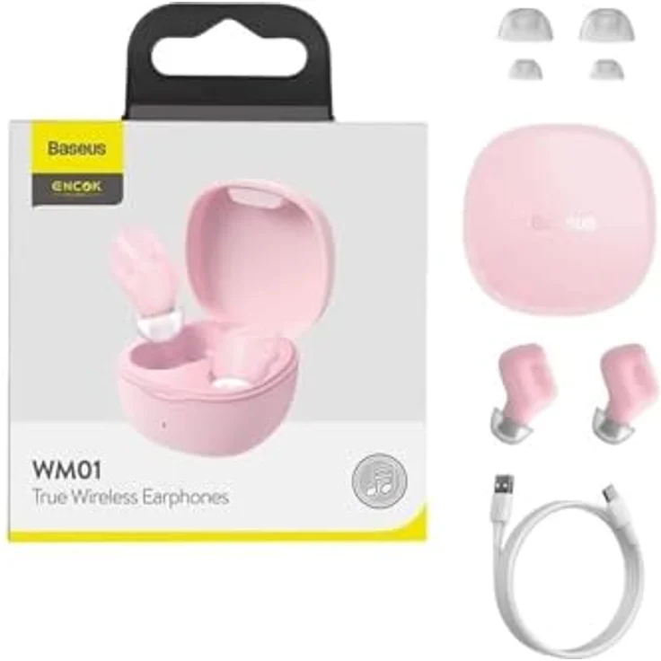 Baseus Encok True Wireless Earphones WM01 (Pink) – Bild 1
