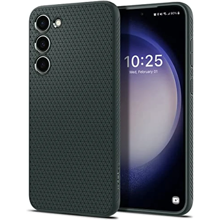 Spigen Liquid Air Hülle Kompatibel mit Samsung Galaxy S23 Plus 5G - Gemustertes TPU in Abyss Green – Bild 1
