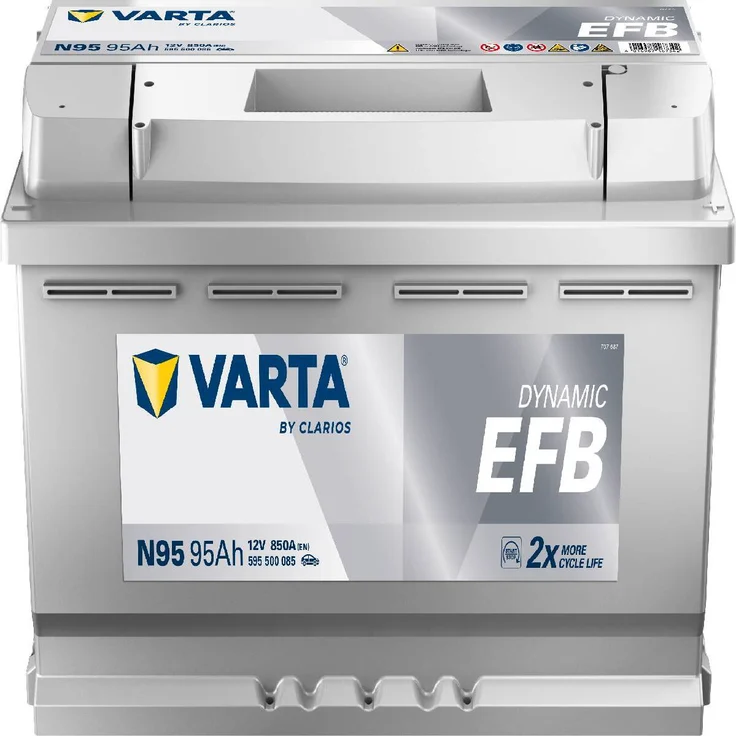 VARTA N95 Blue Dynamic EFB 12V 95Ah 850A Autobatterie mit Start-Stop-Technologie, 595 500 085 – Bild 1