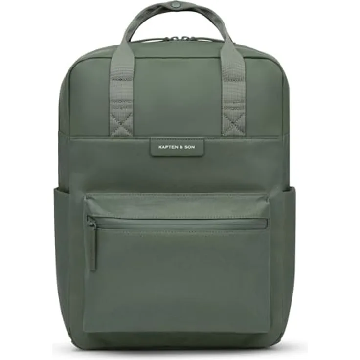 Kapten & Son Bergen Pro Backpack, Freizeitrucksack mit Laptopfach für 15 Zoll Geräte, 15L, wasserabweisend, Dusty Green