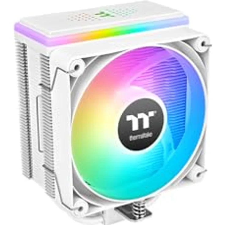 Thermaltake Astria 400 ARGB, CPU Kühler mit 27 RGB-LEDs, 230 W TDP, Weiss – Bild 2