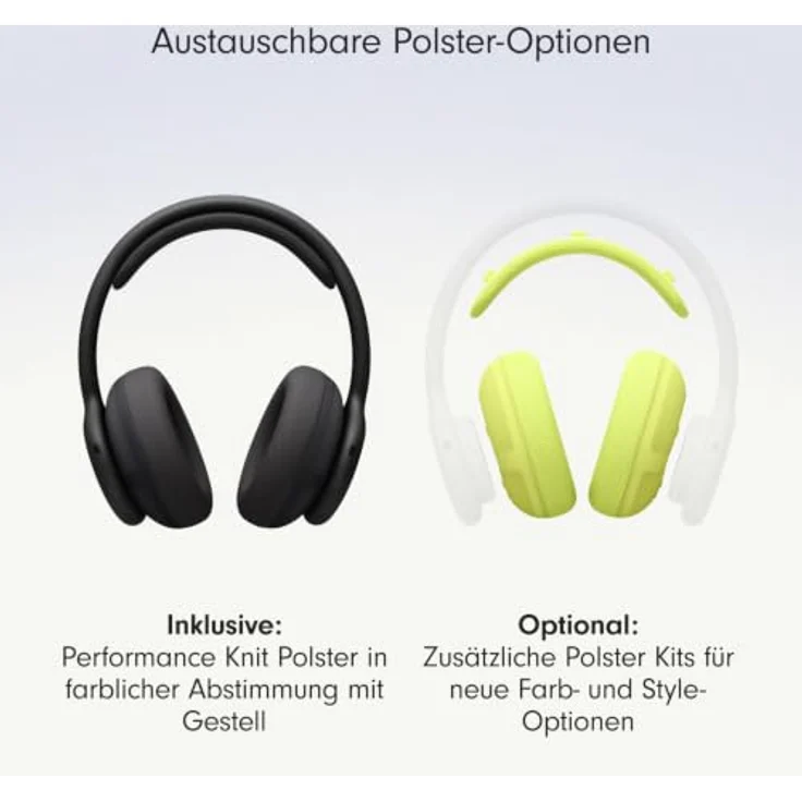 Beats 360, Over-Ear Kopfhörer mit Geräuschunterdrückung, schweiß- und wasserbeständig, schwarze Performance-Polster aus Strickgewebe – Bild 4