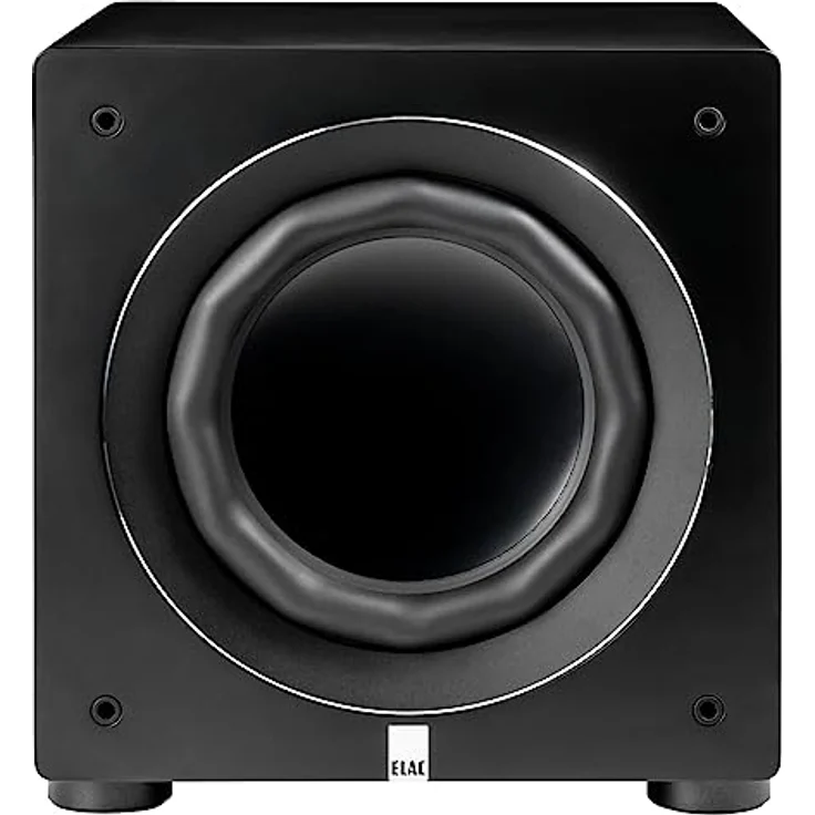 ELAC Reference Serie RS500-SB, Subwoofer mit 10" Treiber, geschlossen, App steuerbar, 500W Verstärkermodul, Seidenmatt Schwarz – Bild 3