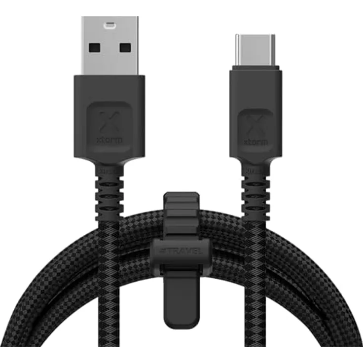 Xtorm Next Gen USB-A zu USB-C Kabel, 3 Meter, extra flexibel und langlebig, schwarz