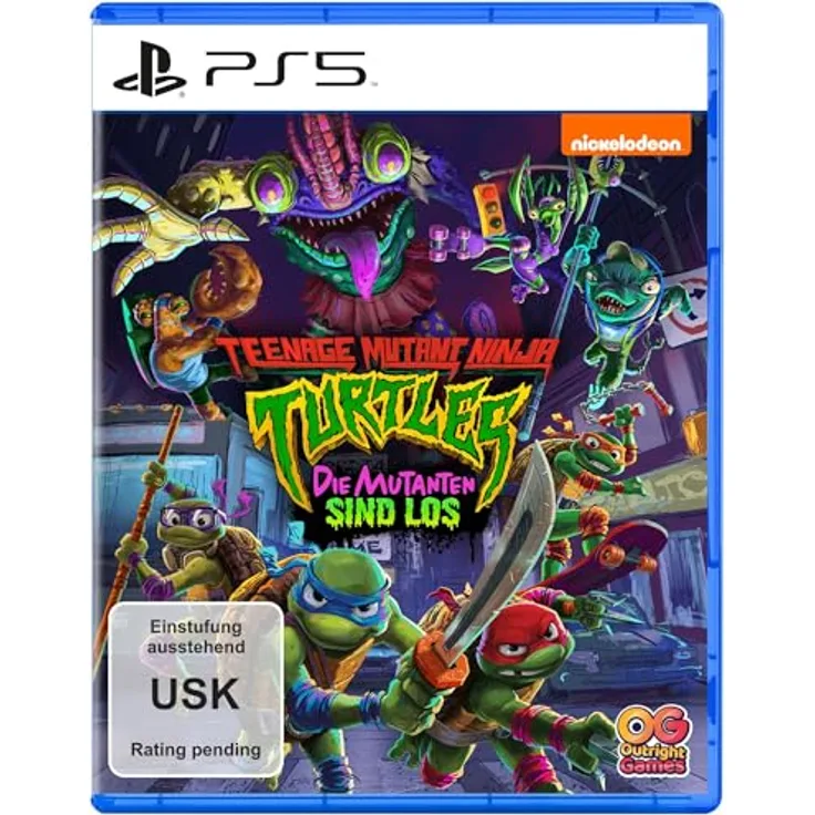 Outright Games Teenage Mutant Ninja Turtles: Die Mutanten sind los - PS5, Couch-Koop-Modus für zwei Spieler, TURTLE-ZEIT
