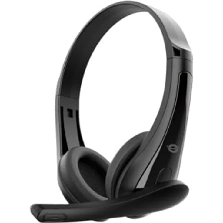Conceptronic Stereo-Headset mit AUX-Anschluss und Mikrofon, gepolsterte Ohrmuscheln, ideal für Gaming und Videokonferenzen