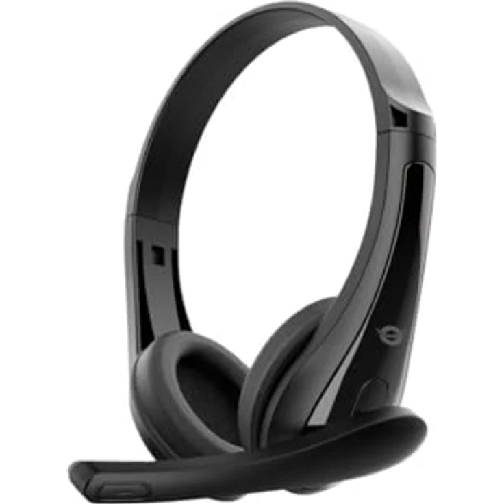 Conceptronic Stereo-Headset mit AUX-Anschluss und Mikrofon, gepolsterte Ohrmuscheln, ideal für Gaming und Videokonferenzen – Bild 1