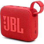 JBL Go 4 in Rot – Tragbare Bluetooth-Lautsprecher-Box Pro Sound, tiefem Bass und Playtime-Boost-Funktion – Wasserfest und staubfest – 7 h Laufzeit
