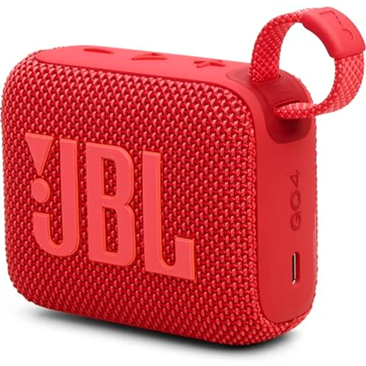 JBL Go 4 in Rot – Tragbare Bluetooth-Lautsprecher-Box Pro Sound, tiefem Bass und Playtime-Boost-Funktion – Wasserfest und staubfest – 7 h Laufzeit – Bild 1