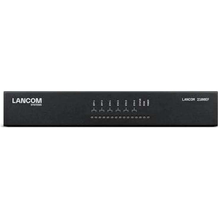 Lancom 2100EF Router, professioneller Router für kleine und mittlere Unternehmen, schwarz