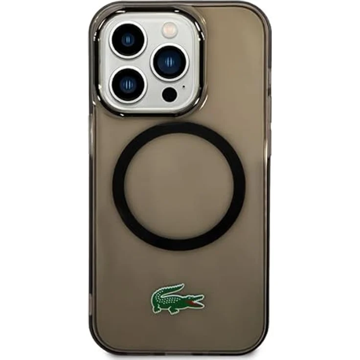 Lacoste LCHMP14XULOK Hülle für iPhone 14 Pro Max 6.7" Schwarz Hardcase Transparent – Bild 3