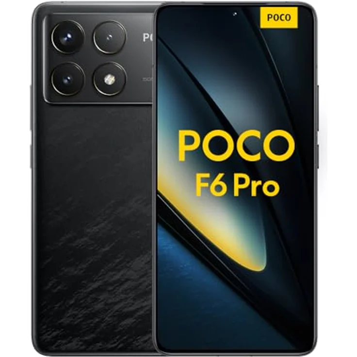 Poco F6 Pro Smartphone, 12+512GB Handy ohne Vertrag, 120Hz 6,67" WQHD+ AMOLED Display, 50MP OIS Dreifach-Kamera, 5000mAh, 120W HyperCharge, Dual-SIM, Black – Bild 1