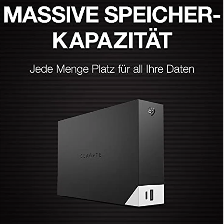 Seagate One Touch HUB 8 TB, 2-fach USB, Hardwareverschlüsselung, Passwortgeschützte externe Desktop Festplatte, 3.5 Zoll, USB 3.0, PC, Notebook & Mac, Modellnr.: STLC8000400 – Bild 3