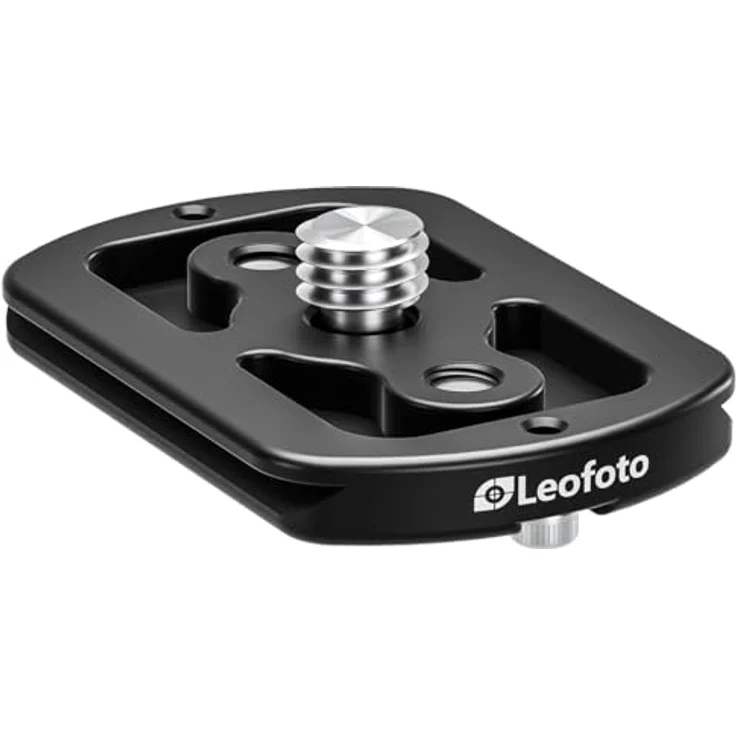 LEOFOTO Schnellwechselplatte P-BV10, Basisplatte aus 6061-T6 Aluminium für Videoneiger BV-10 und Gimbal PG-1, korrosionsbeständig, 60 x 40 mm – Bild 1