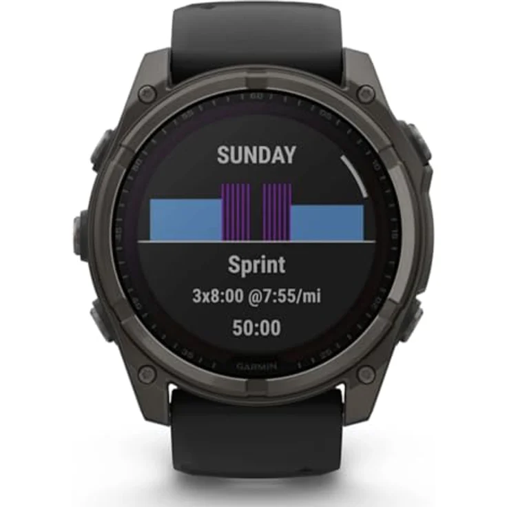 Garmin Fenix 8 Smartwatch, AMOLED-Display, Titan-Lünette, 24/7 Gesundheitsüberwachung – Bild 4