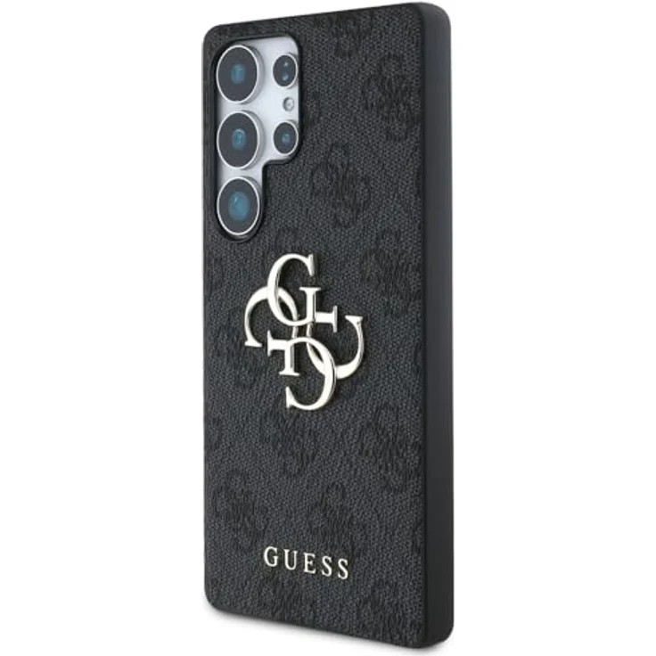 CG MOBILE Unter Lizenz Guess Hülle für S25 Ultra Schwarz Big 4G Logo Classic Logo - Hardcase aus Öko-Leder/TPU/PC – Bild 3