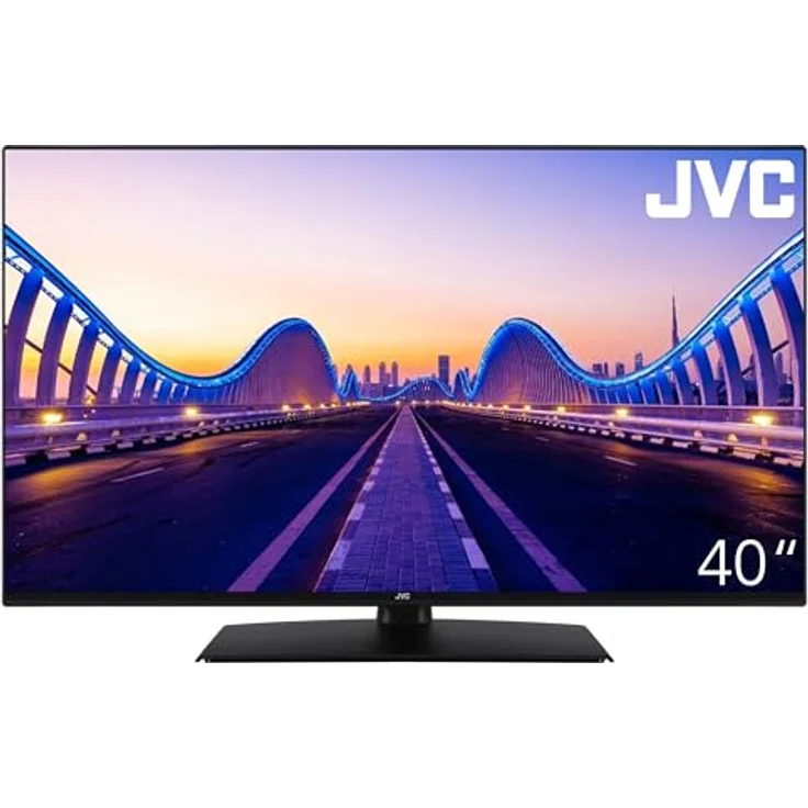 JVC 40 Zoll Fernseher LT-40VF4455 - Full HD Fernseher mit Triple-Tuner, schwarz LED TV – Bild 1