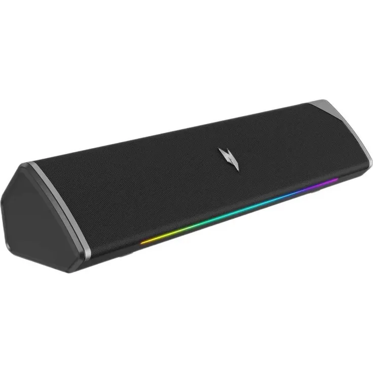 Acer Nitro Gaming Soundbar NSK510, 2.0 Kanäle, 20 W, RGB-Beleuchtung, Verkabelt/Kabellos, Schwarz