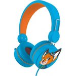 Edurino LernOhren 62902012, Kabelgebundene Kinderkopfhörer mit verstellbarem Kopfband und Kids SafeAudio, Blau