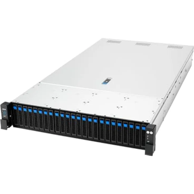 Asus RS720A-E13-RS24G, NAS-Server mit AMD EPYC Prozessor, 3 TB RAM, 2U Rack, Schwarz/Silber