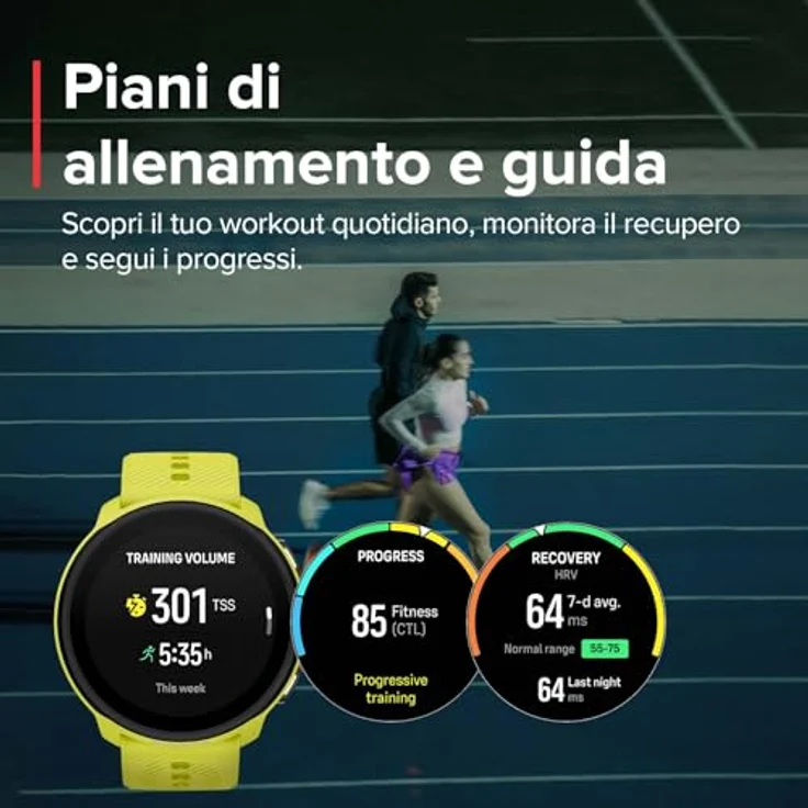 Suunto Run, Sportuhr in Limonengelb mit glasfaserverstärktem Gehäuse, Bluetooth 5.1 und 12 Tagen Akkulaufzeit – Bild 7