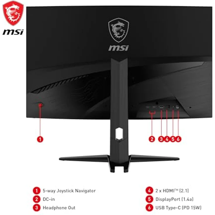 MSI MAG 321CUPDE, Office-Monitor mit hoher Auflösung und schnellem Reaktionszeit – Bild 7