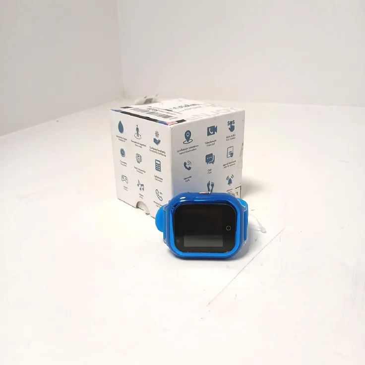SaveFamily 4G Smartwatch für Kinder, GPS, Videoanrufe, Musikplayer, 72 Stunden Akkulaufzeit, pinkes Glitzerarmband
