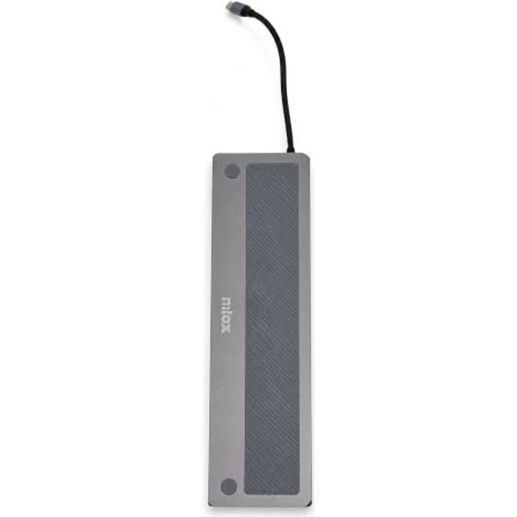 Nilox 13 in 1 USB-C Hub, Docking Station in Grau mit Slim Fit Design und Plug & Play Funktion – Bild 5