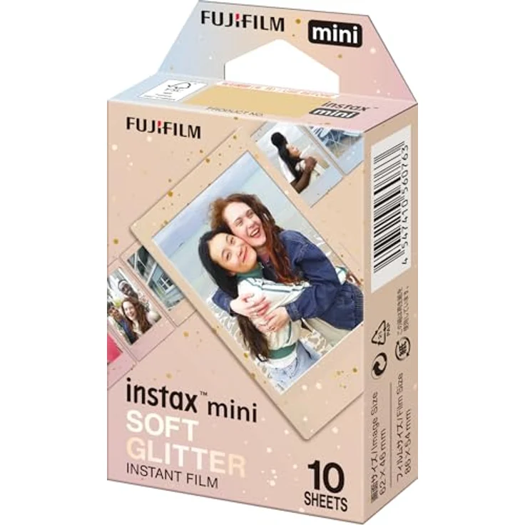 INSTAX Instax mini Film Soft Glitter, Sofortbilder im Format 86 x 72 mm, ISO 800, geeignet für alle instax mini Kameras und Printer – Bild 2