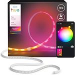 Philips Hue Flux 10 Meter LED Lightstrip-Verlängerung, Flex. Innenbeleuchtung mit Chromasync™-Farbmischung, Zuschneidbar und Sprachsteuerung