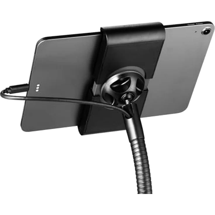 Durable Tablet/iPad Bodenständer mit Schwanenhals Tough Floor, 360° drehbar & höhenverstellbar für Tablets 7-13", schwarz – Bild 3