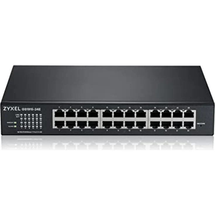 Zyxel 24-Port Gigabit Cloud-Based Switch | 24-Port GbE Smart hybrid Mode Switch | Standalone or NebulaFlex Cloud | Rackmount, fanless [GS1915-24E] – Bild 3