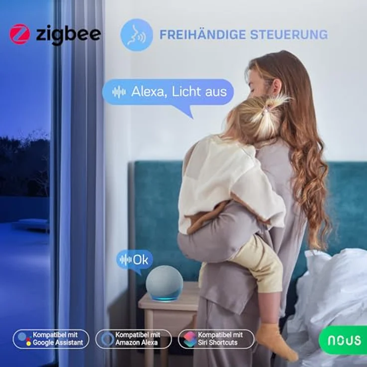 NOUS A1Z Smarte Steckdose, ZigBee, 4er Set – Bild 5