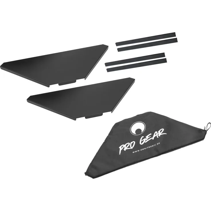 Omnitronic Eckplatten inkl. Tasche für Mobile DJ Stand, DJ Utensilien