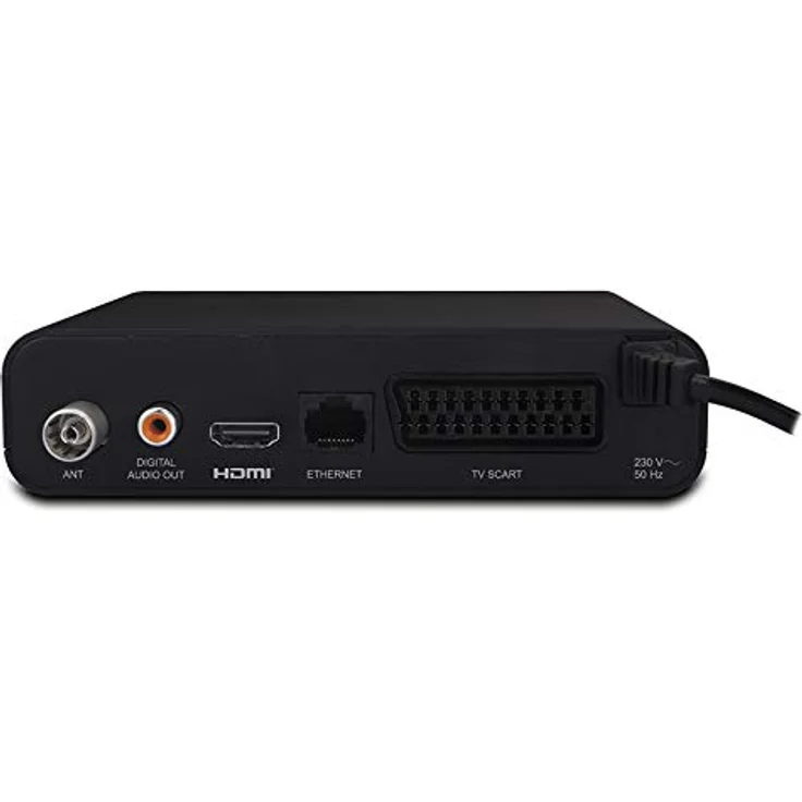 Metronic 441624 - Zapbox HD-SH.1 DVB-T2 HEVC DVB-Receiver, PVR-Funktion, USB, HDMI, SPDIF, RJ45, Fernbedienung, schwarz – Bild 3